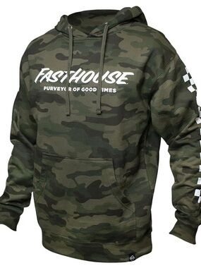 Fasthouse Men’s Camo Pullover Hoodie - Green